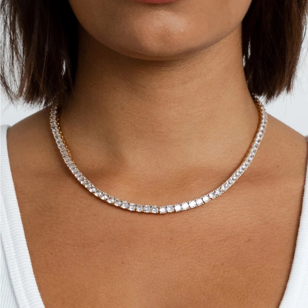 Miranda Frye Audrey Tennis Necklace in Gold